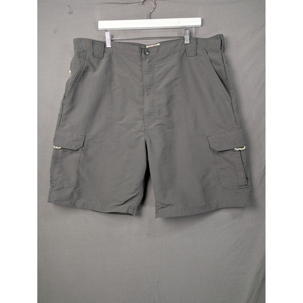 Wrangler Authentics Mens Cargo Shorts Gray Nylon Size 42